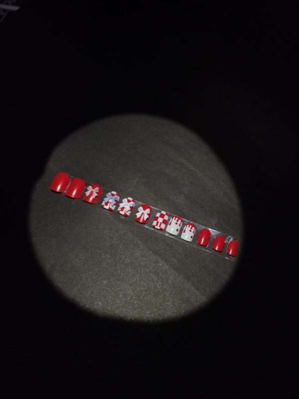Candy Red Press-On Nails - Image 2