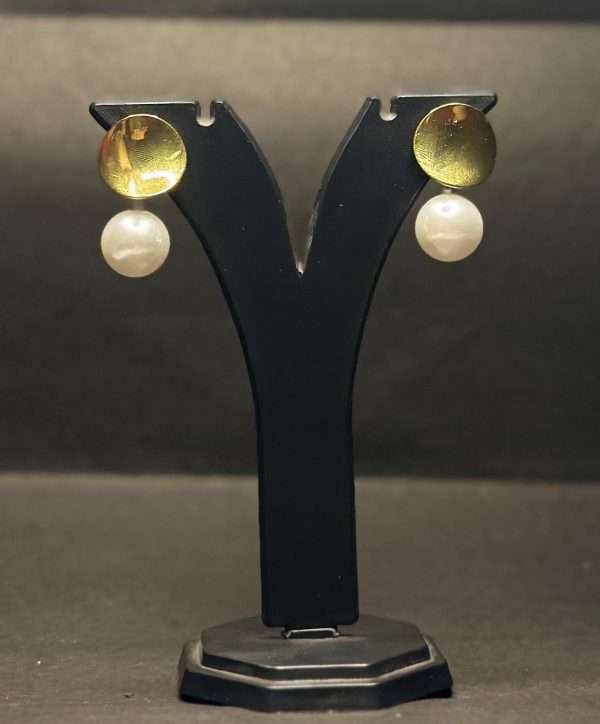 Golden Luxe Pearl Drop Earrings