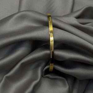 Gold-Plated Stainless Steel Bangle