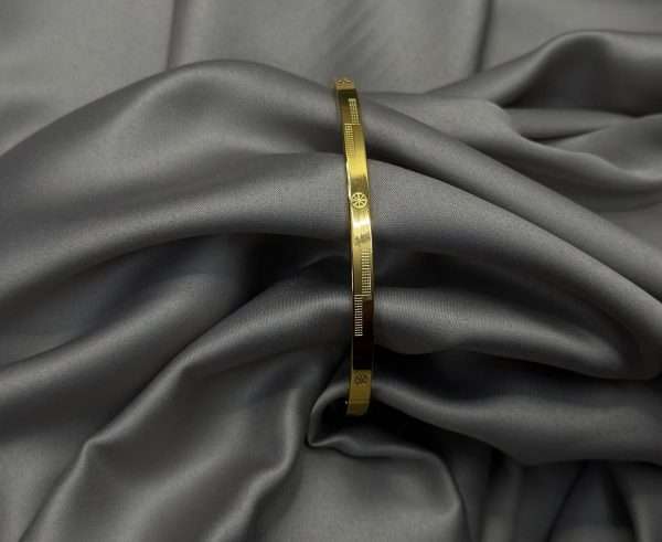 Gold-Plated Stainless Steel Bangle
