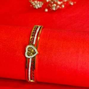 Golden Heart Cuff