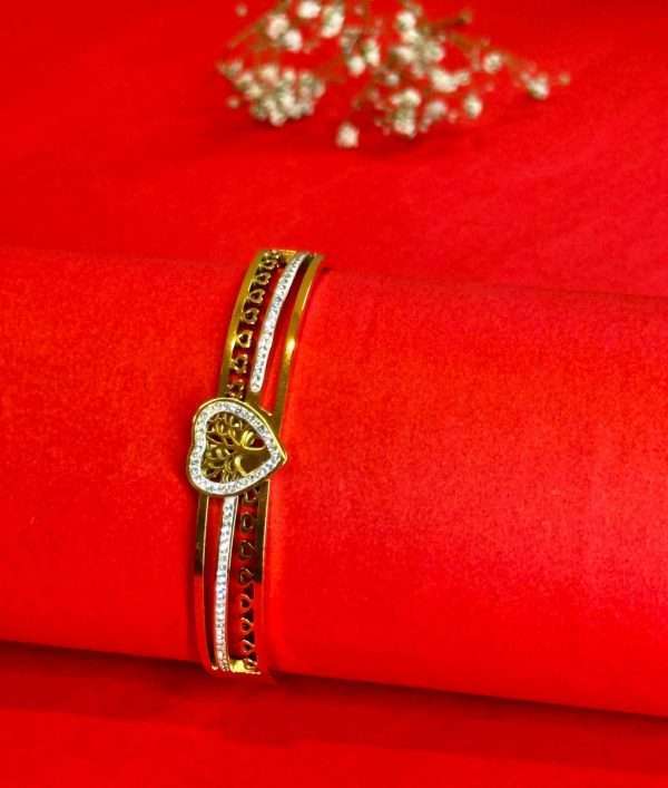Golden Heart Cuff
