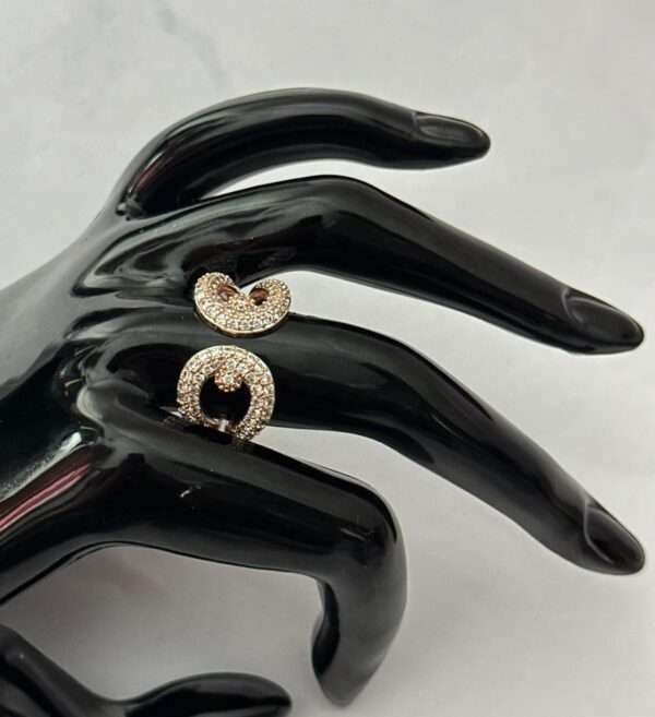 Twin Halo Sparkle Ring – Rose Gold Edition