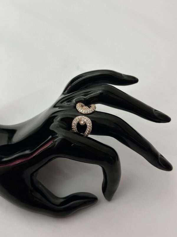 Twin Halo Sparkle Ring – Rose Gold Edition - Image 2